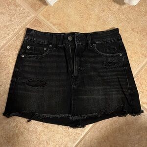 AMERICAN EAGLE Black Mini Jean Skit